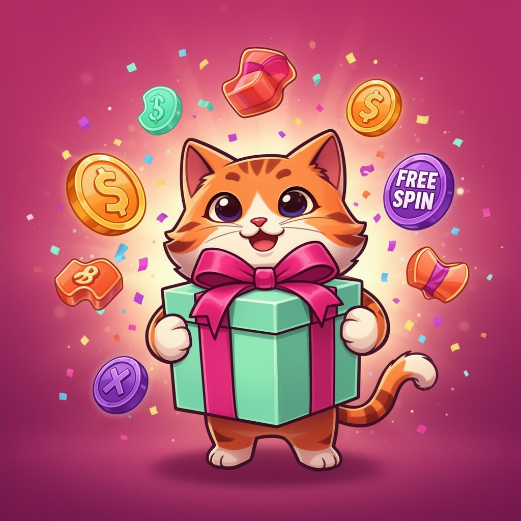 Vrolijke bonusmascotte van CatSpin