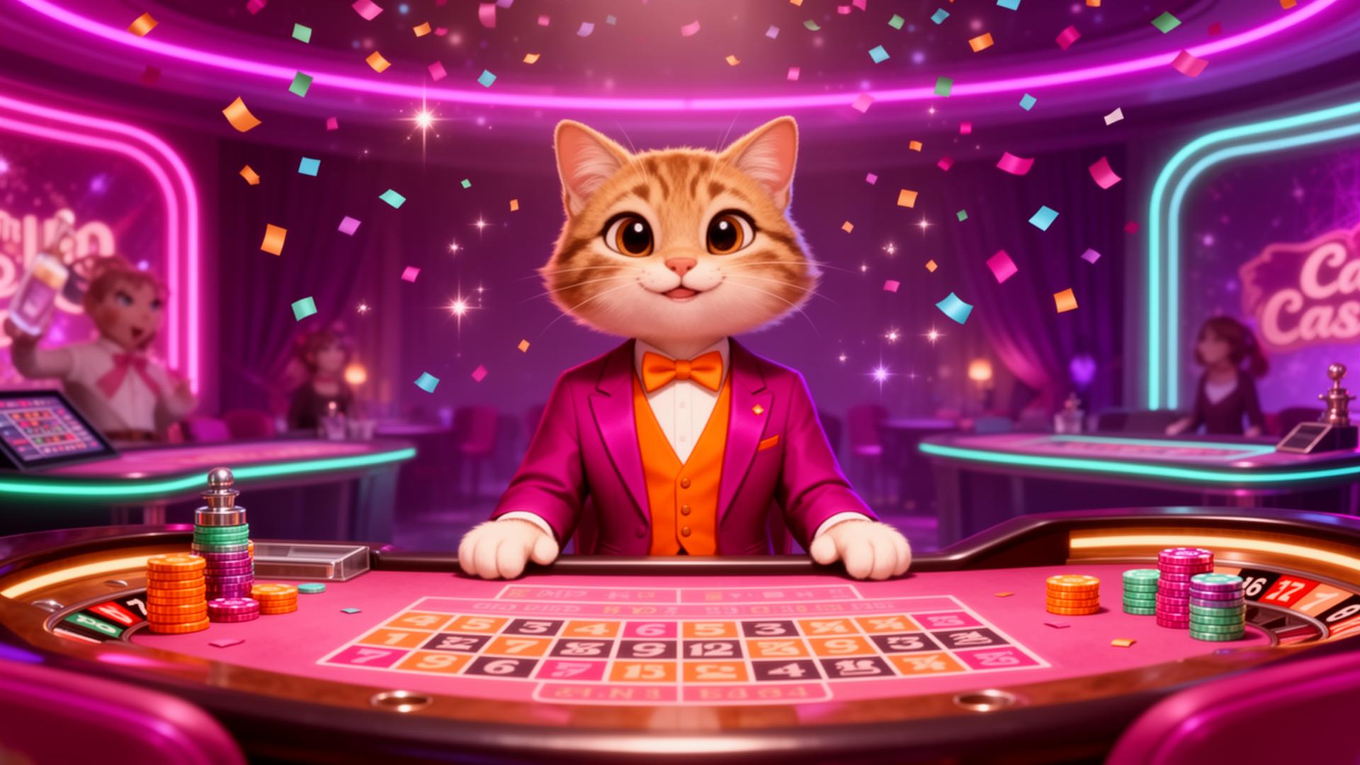 Dealer aan een live tafel bij CatSpin Casino